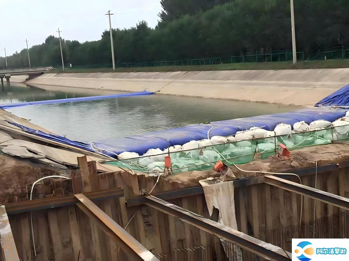 Interception cofferdam and dam