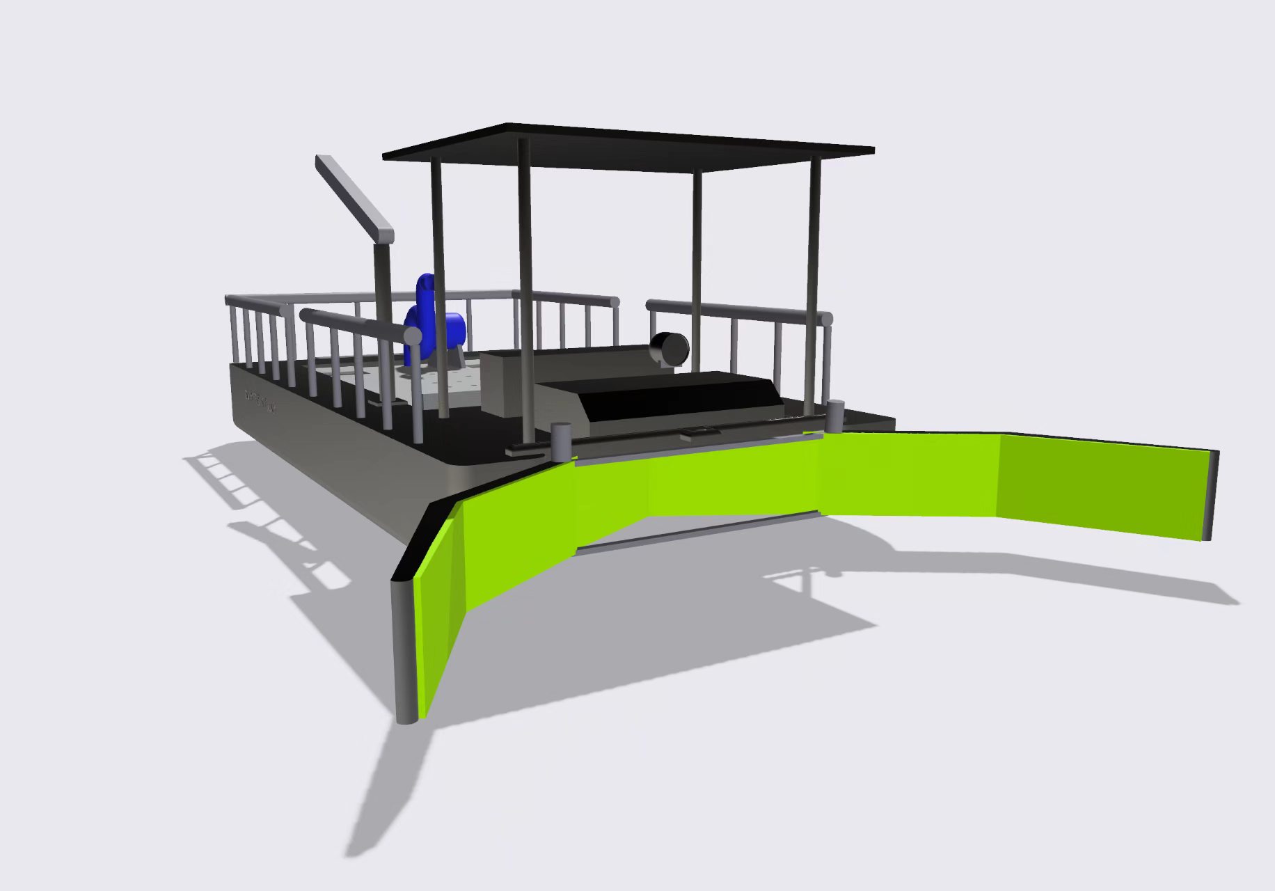 Unmanned cleaning vessel