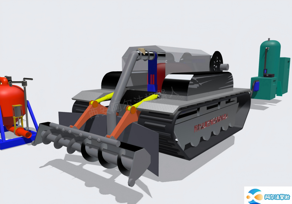 Underground dredging equipment robot