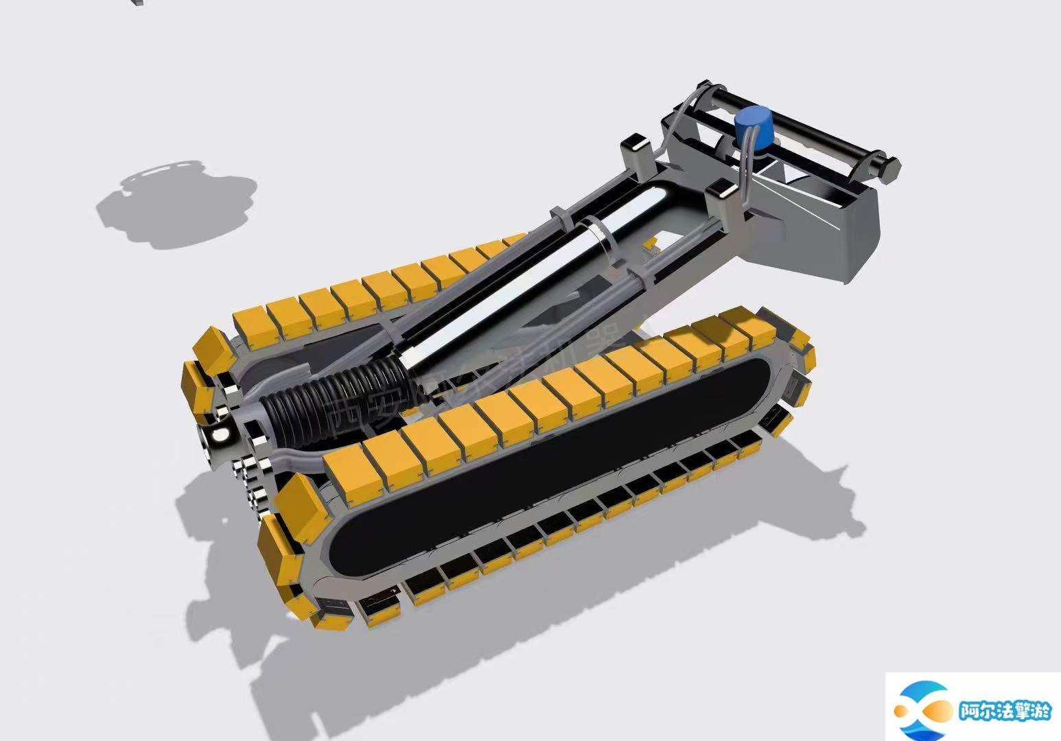 Tank dredging equipment robot